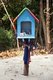 Thailand: Ko Tarutao Marine National Park, spirit house on the beach at Ko Rawi